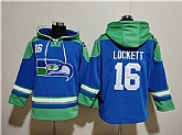 Men's Seattle Seahawks #16 Tyler Lockett Ageless Must-Have Lace-Up Pullover Hoodie,baseball caps,new era cap wholesale,wholesale hats