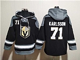 Men's Vegas Golden Knights #71 William Karlsson Black Ageless Must-Have Lace-Up Pullover Hoodie