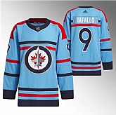 Men's Winnipeg Jets #9 Alex Iafallo Light Blue Anniversary Primegreen Stitched Jersey Dzhi,baseball caps,new era cap wholesale,wholesale hats