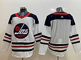 Men's Winnipeg Jets White Custom Made Fanatics Branded Alternate Player Adidas Jersey
