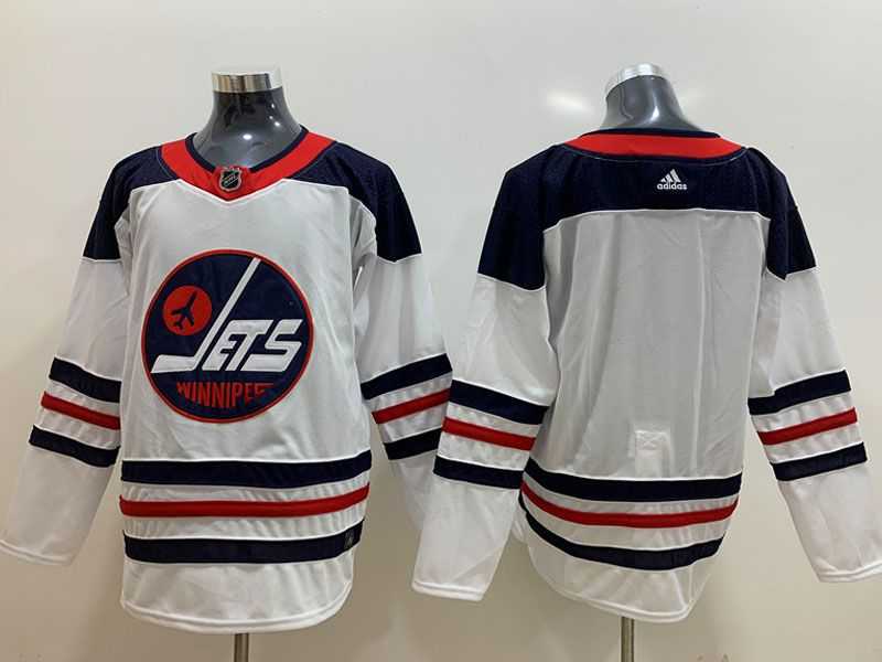Men's Winnipeg Jets White Custom Made Fanatics Branded Alternate Player Adidas Jersey