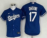 Youth Los Angeles Dodgers #17 Shohei Ohtani Blue Cool Base Jersey,baseball caps,new era cap wholesale,wholesale hats