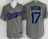 Youth Los Angeles Dodgers #17 Shohei Ohtani Gray Cool Base Jersey,baseball caps,new era cap wholesale,wholesale hats