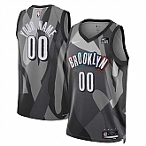 Men's Brooklyn Nets Active Player Custom Gray 2024-25 City Edition Stitched Basketball Jersey,baseball caps,new era cap wholesale,wholesale hats