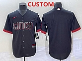 Men's Cincinnati Reds Custom Black 2023 City Connect Cool Base Stitched Jersey,baseball caps,new era cap wholesale,wholesale hats