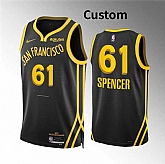 Men's Golden State Warriors Custom Black 2023-24 City Edition Stitched Basketball Jersey,baseball caps,new era cap wholesale,wholesale hats