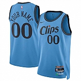 Men's Los Angeles Clippers Active Player Custom Light Blue 2024-25 CityEdition Stitched Jersey,baseball caps,new era cap wholesale,wholesale hats