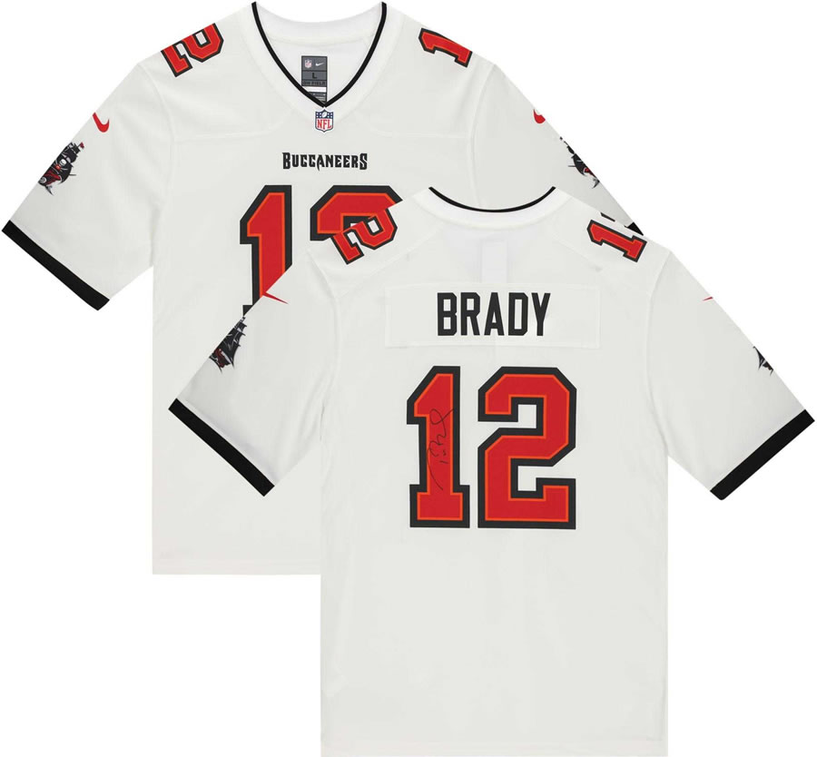 Nike Buccaneers 12 Tom Brady White Signature Edition Vapor Untouchable Limited Jersey
