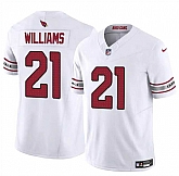 Men & Women & Youth Arizona Cardinals #21 Garrett Williams White 2024 F.U.S.E. Vapor Untouchable Limited Stitched Jersey,baseball caps,new era cap wholesale,wholesale hats