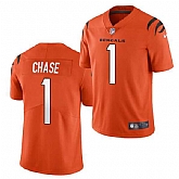 Men & Women & Youth Cincinnati Bengals #1 Ja'Marr Chase Orange Vapor Untouchable Limited Stitched Jersey,baseball caps,new era cap wholesale,wholesale hats