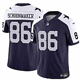 Men & Women & Youth Dallas Cowboys #86 Luke Schoonmaker Navy White Thanksgiving Vapor Untouchable Limited Stitched Jersey,baseball caps,new era cap wholesale,wholesale hats