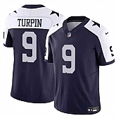 Men & Women & Youth Dallas Cowboys #9 KaVontae Turpin Navy White Thanksgiving Vapor Untouchable Limited Stitched Jersey,baseball caps,new era cap wholesale,wholesale hats