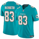 Men & Women & Youth Miami Dolphins #83 Malik Washington Aqua 2024 F.U.S.E Vapor Limited Stitched Jersey,baseball caps,new era cap wholesale,wholesale hats