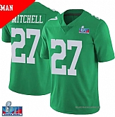 Men & Women & Youth Philadelphia Eagles #27 Quinyon Mitchell Green Nike Throwback Super Bowl LVII Patch Vapor Untouchable Limited Stitched Jersey,baseball caps,new era cap wholesale,wholesale hats