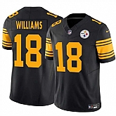 Men & Women & Youth Pittsburgh Steelers #18 Mike Williams Black 2024 F.U.S.E. Color Rush Limited Stitched Jersey,baseball caps,new era cap wholesale,wholesale hats