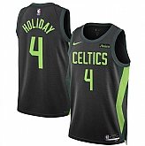 Men's Boston Celtics #4 Jrue Holiday Black 2024-25 City Edition Stitched Jersey Dzhi,baseball caps,new era cap wholesale,wholesale hats