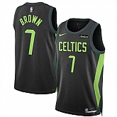 Men's Boston Celtics #7 Jaylen Brown Black 2024-25 City Edition Stitched Jersey Dzhi,baseball caps,new era cap wholesale,wholesale hats