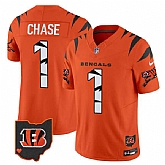 Men's Cincinnati Bengals #1 Ja'Marr Chase Orange F.U.S.E. Special Vapor Untouchable Limited Stitched Jersey Dyin,baseball caps,new era cap wholesale,wholesale hats