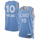 Men's Cleveland Cavaliers #10 Darius Garland Light Blue 2024-25 City Edition Stitched Jersey Dzhi,baseball caps,new era cap wholesale,wholesale hats