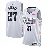 Men's Denver Nuggets #27 Jamal Murray White 2024-25 City Edition Stitched Jersey Dzhi,baseball caps,new era cap wholesale,wholesale hats