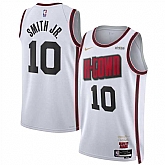 Men's Houston Rockets #10 Jabari Smith Jr. White 2024-25 City Edition Stitched Jersey Dzhi,baseball caps,new era cap wholesale,wholesale hats