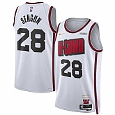 Men's Houston Rockets #28 Alperen Sengun White 2024 25 City Edition Stitched Jersey Dzhi,baseball caps,new era cap wholesale,wholesale hats