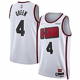 Men's Houston Rockets #4 Jalen Green White 2024-25 City Edition Stitched Jersey Dzhi,baseball caps,new era cap wholesale,wholesale hats