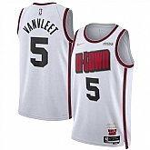 Men's Houston Rockets #5 Fred VanVleet White 2024-25 City Edition Stitched Jersey Dzhi,baseball caps,new era cap wholesale,wholesale hats