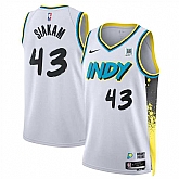 Men's Indiana Pacers #43 Pascal Siakam White 2024-25 City Edition Stitched Jersey Dzhi,baseball caps,new era cap wholesale,wholesale hats