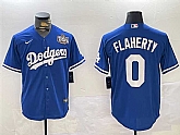 Men's Los Angeles Dodgers #0 Jack Flaherty Royal 2024 World Series Cool Base Stitched Jersey,baseball caps,new era cap wholesale,wholesale hats