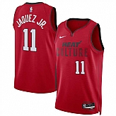 Men's Miami Heat #11 Jaime Jaquez Jr. Red 2024-25 City Edition Stitched Jersey Dzhi,baseball caps,new era cap wholesale,wholesale hats