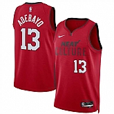 Men's Miami Heat #13 Bam Adebayo Red 2024-25 City Edition Stitched Jersey Dzhi,baseball caps,new era cap wholesale,wholesale hats