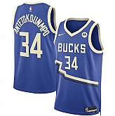 Men's Milwaukee Bucks #34 Giannis Antetokounmpo Royal 2024-25 City Edition Stitched Jersey Dzhi,baseball caps,new era cap wholesale,wholesale hats