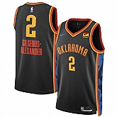 Men's Oklahoma City Thunder #2 Shai Gilgeous-Alexander Black 2024-25 City Edition Stitched Jersey Dzhi,baseball caps,new era cap wholesale,wholesale hats