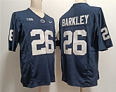 Men's Penn State Nittany Lions #26 Saquon Barkley Navy Stitched Jersey,baseball caps,new era cap wholesale,wholesale hats