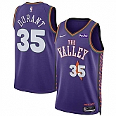 Men's Phoenix Suns #35 Kevin Durant Purple 2024-25 City Edition Stitched Jersey Dzhi,baseball caps,new era cap wholesale,wholesale hats