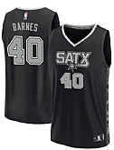 Men's San Antonio Spurs #40 Harrison Barnes Black Statement Edition Stitched Jersey Dzhi,baseball caps,new era cap wholesale,wholesale hats