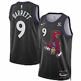 Men's Toronto Raptors #9 RJ Barrett Black 2024-25 City Edition Stitched Jersey Dzhi,baseball caps,new era cap wholesale,wholesale hats