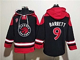 Men's Toronto Raptors #9 RJ Barrett Black Red Lace-Up Pullover Hoodie,baseball caps,new era cap wholesale,wholesale hats