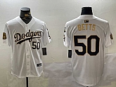 Men's los angeles dodgers #50 mookie betts white gold 2024 world series with fernando memorial patch limited stitched baseball jersey,baseball caps,new era cap wholesale,wholesale hats