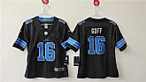 Youth Detroit Lions #16 Jared Goff Black 2024 F.U.S.E. Vapor Limited Stitched Jersey,baseball caps,new era cap wholesale,wholesale hats