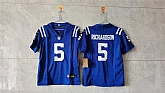 Youth Indianapolis Colts #5 Anthony Richardson Blue 2024 F.U.S.E. Vapor Untouchable Limited Stitched Jersey,baseball caps,new era cap wholesale,wholesale hats