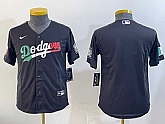 Youth Los Angeles Dodgers Blank Black Mexico 2020 World Series Cool Base Nike Jersey,baseball caps,new era cap wholesale,wholesale hats