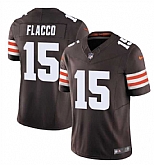 Men & Women & Youth Cleveland Browns #15 Joe Flacco Brown 2023 F.U.S.E. Vapor Limited Jersey