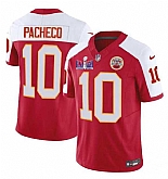 Men & Women & Youth Kansas City Chiefs #10 Isiah Pacheco Red White 2024 F.U.S.E. Super Bowl LVIII Patch Vapor Untouchable Limited Jersey,baseball caps,new era cap wholesale,wholesale hats