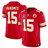 Men & Women & Youth Kansas City Chiefs #15 Patrick Mahomes Red F.U.S.E. Super Bowl LVIII Patch Vapor Untouchable Limited Jersey,baseball caps,new era cap wholesale,wholesale hats