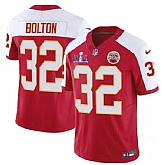 Men & Women & Youth Kansas City Chiefs #32 Nick Bolton Red White 2024 F.U.S.E. Super Bowl LVIII Patch Vapor Untouchable Limited Jersey,baseball caps,new era cap wholesale,wholesale hats