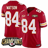 Men & Women & Youth Kansas City Chiefs #84 Justin Watson Red 2023 F.U.S.E. AFC West Champions With NKH Patch Vapor Untouchable Limited Jersey,baseball caps,new era cap wholesale,wholesale hats