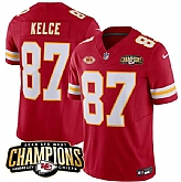 Men & Women & Youth Kansas City Chiefs #87 Travis Kelce Red 2023 F.U.S.E. AFC West Champions With NKH Patch Vapor Untouchable Limited Jersey,baseball caps,new era cap wholesale,wholesale hats