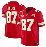 Men & Women & Youth Kansas City Chiefs #87 Travis Kelce Red 2024 F.U.S.E. With NKH Patch And 4-star C Patch Vapor Untouchable Limited Jersey,baseball caps,new era cap wholesale,wholesale hats